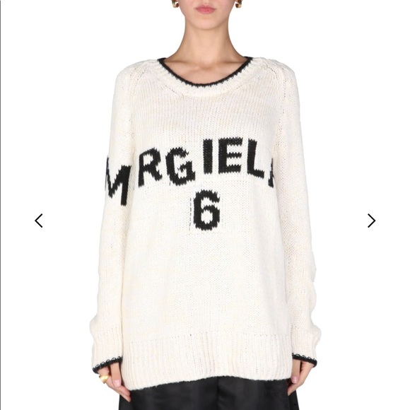 MM6 Margiela Overzsized Logo Sweater - Picture 1 of 4